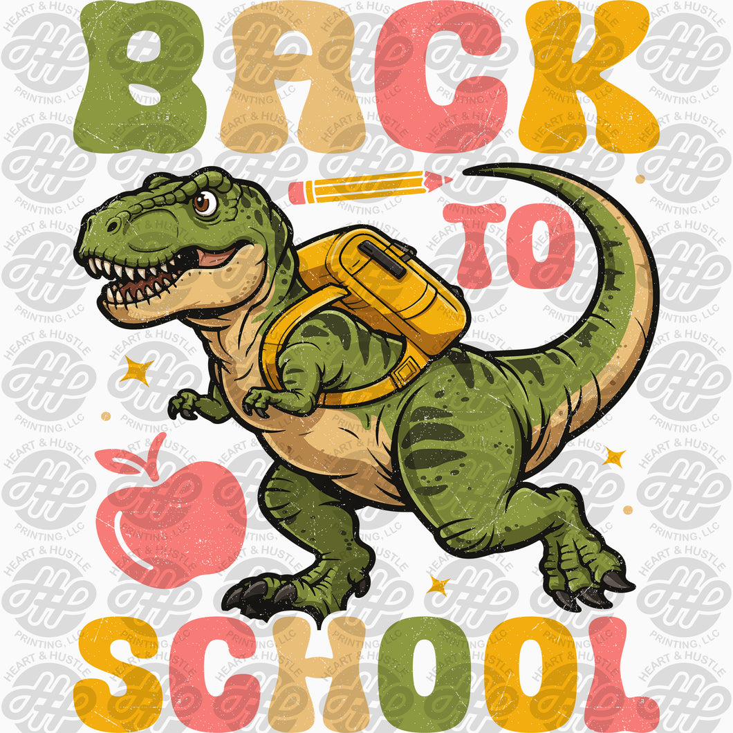 Direct-to-Film Dinosaur Back to School