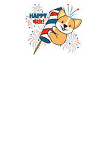Load image into Gallery viewer, Happy 4th Corgi Direct to Film