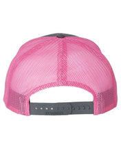 Load image into Gallery viewer, Charcoal/Neon Pink Richardson Hat