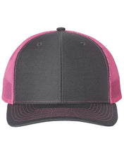 Load image into Gallery viewer, Charcoal/Neon Pink Richardson Hat