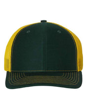 Load image into Gallery viewer, Dark Green/Yellow Richardson Hat