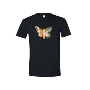 Gildan Softstyle  - Floral Butterfly Tee