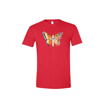 Load image into Gallery viewer, Gildan Softstyle  - Floral Butterfly Tee