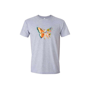 Gildan Softstyle  - Floral Butterfly Tee