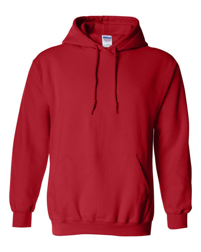 Red Heavy Blend Gildan Hooded Sweatshirt