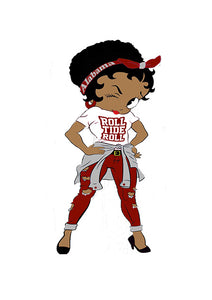 Direct to Film - Betty Boop Alabama Roll Tide Roll