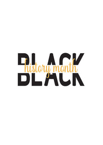 Direct to film - Gold Black History Month