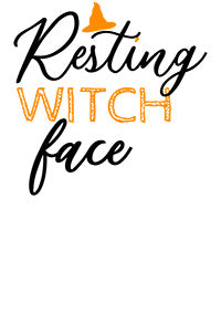 Direct to Film Resting Witch Face